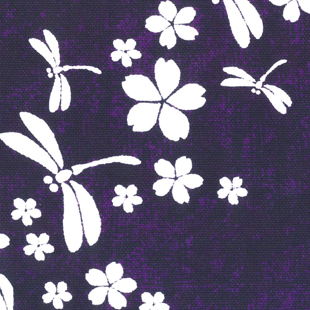 紫生地・29桜＋トンボ柄